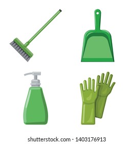 Isolated object of cleaning and service symbol. Set of cleaning and household vector icon for stock.
