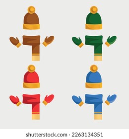 Isolated object of clothes and texture symbol. Collection of clothes and weather stock vector illustration.