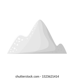 Isolated object of cocain and pile logo. Graphic of cocain and powder vector icon for stock.