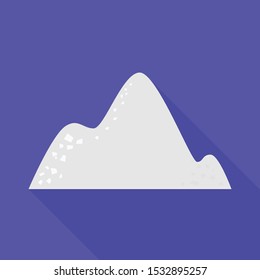 Isolated object of cocain and pile symbol. Graphic of cocain and powder stock symbol for web.