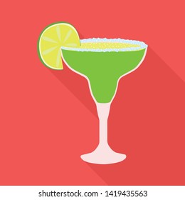 Isolated object of cocktail and glass sign. Set of cocktail and drink stock vector illustration.