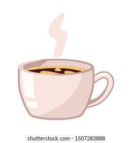 Isolated object of coffee and cup sign. Graphic of coffee and cafe vector icon for stock.