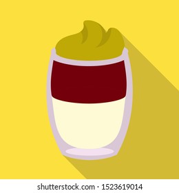 Isolated object of coffee and glass logo. Web element of coffee and mood stock symbol for web.