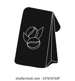 Isolated object of coffee and package icon. Collection of coffee and pack vector icon for stock.