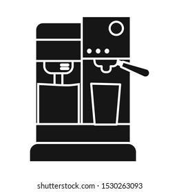 Isolated object of coffeemaker and plastic icon. Graphic of coffeemaker and appliance Stock symbol for web.