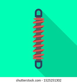 Isolated object of coil and detail symbol. Graphic of coil and metal Stock symbol for web.