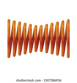 Isolated Object Of Coil And Spiral Symbol. Web Element Of Coil And Absorber Vector Icon For Stock.