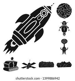 Isolated object of colonization  and sky logo. Collection of colonization  and galaxy  vector icon for stock.