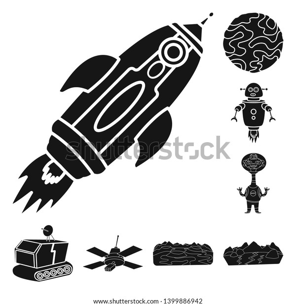Isolated object of
colonization  and sky logo. Collection of colonization  and galaxy 
vector icon for
stock.