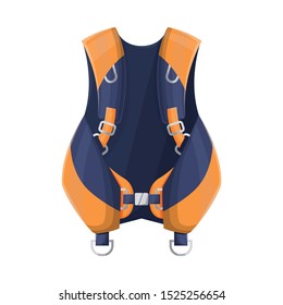 Isolated object of compensator and dive symbol. Graphic of compensator and diver vector icon for Stock.