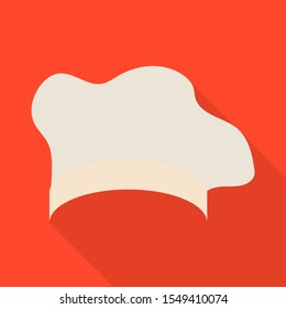 Isolated object of confectioner and hat logo. Web element of confectioner and chef stock symbol for web.