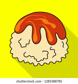 Isolated object of confectionery and culinary icon. Set of confectionery and colorful vector icon for stock.