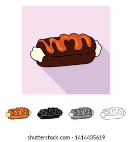 Isolated object of confectionery and culinary logo. Set of confectionery and product stock symbol for web.