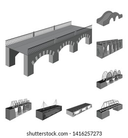 Isolated object of connection and crossing icon. Set of connection and design vector icon for stock.