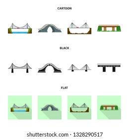 Isolated object of connection and design icon. Collection of connection and side stock vector illustration.