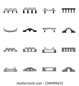 Isolated object of connection and design icon. Set of connection and side stock vector illustration.