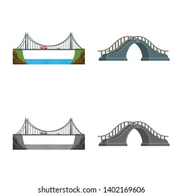 Isolated object of connection and design icon. Set of connection and side stock vector illustration.