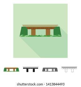 Isolated object of connection and design icon. Set of connection and side stock vector illustration.