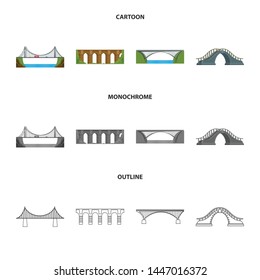 Isolated object of connection and design icon. Collection of connection and side stock vector illustration.