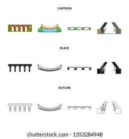 Isolated object of connection and design logo. Collection of connection and side vector icon for stock.