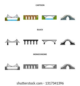 Isolated object of connection and design sign. Set of connection and side stock symbol for web.