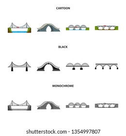 Isolated object of connection and design sign. Collection of connection and side stock vector illustration.