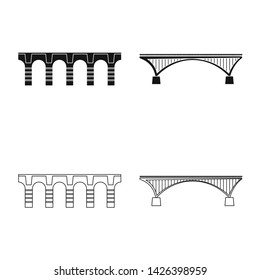 Isolated object of connection and design sign. Collection of connection and side vector icon for stock.