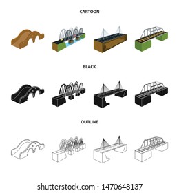 Isolated object of connection and design sign. Set of connection and side vector icon for stock.