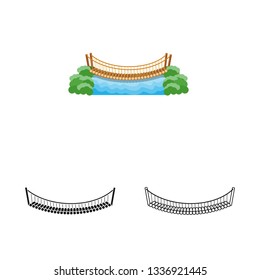 Isolated object of connection and design symbol. Collection of connection and side vector icon for stock.