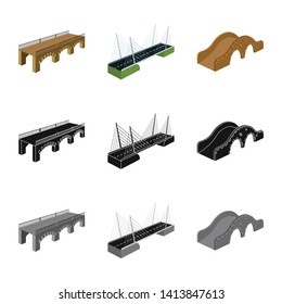 Isolated object of connection and design symbol. Set of connection and side stock symbol for web.