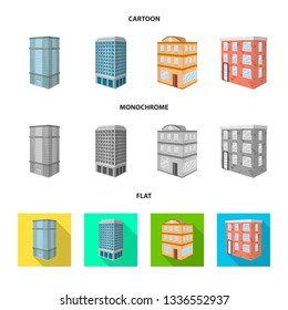 Isolated object of construction and building sign. Collection of construction and estate vector icon for stock.