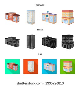 Isolated object of construction and building symbol. Collection of construction and estate vector icon for stock.