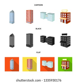 Isolated object of construction and building symbol. Set of construction and estate stock symbol for web.
