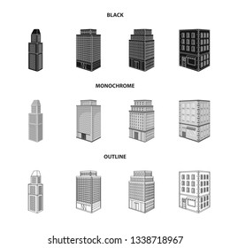 Isolated object of construction and building symbol. Collection of construction and estate vector icon for stock.