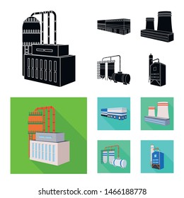 Isolated object of construction and equipment symbol. Collection of construction and manufacturing vector icon for stock.
