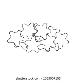 Isolated object of cookie and cracker sign. Collection of cookie and sweet vector icon for stock.