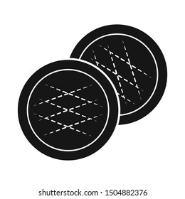 Isolated object of cookie and peanut icon. Graphic of cookie and butter vector icon for stock.