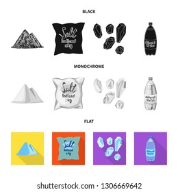 Isolated object of cooking and sea icon. Set of cooking and baking   stock vector illustration.