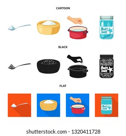 Isolated object of cooking and sea icon. Collection of cooking and baking   stock symbol for web.