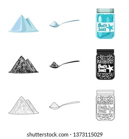 Isolated object of cooking and sea logo. Collection of cooking and baking   vector icon for stock.