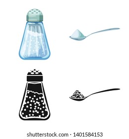 Isolated object of cooking and sea logo. Collection of cooking and baking   stock vector illustration.