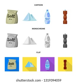 Isolated object of cooking and sea symbol. Collection of cooking and baking   vector icon for stock.