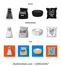 Isolated object of cooking and sea symbol. Set of cooking and baking   stock vector illustration.