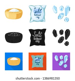 Isolated object of cooking and sea symbol. Set of cooking and baking   stock symbol for web.