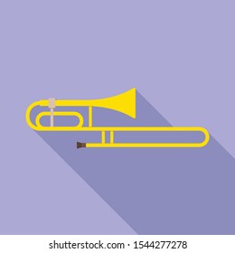 Isolated object of cornet and pipe symbol. Graphic of cornet and tuba Stock symbol for web.