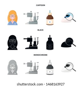 Isolated object of correction and eyesight icon. Set of correction and care stock symbol for web.