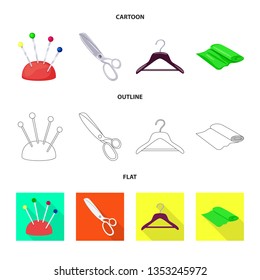Isolated object of craft and handcraft icon. Collection of craft and industry stock symbol for web.