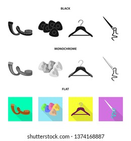 Isolated object of craft and handcraft icon. Set of craft and industry stock symbol for web.