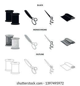 Isolated object  craft and handcraft icon. Set  craft and industry vector icon for stock.