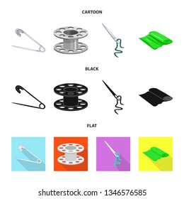 Isolated object of craft and handcraft logo. Collection of craft and industry vector icon for stock.